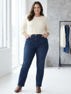 Claire France Dark Wash Jeans - Size 18 - Classic Fit